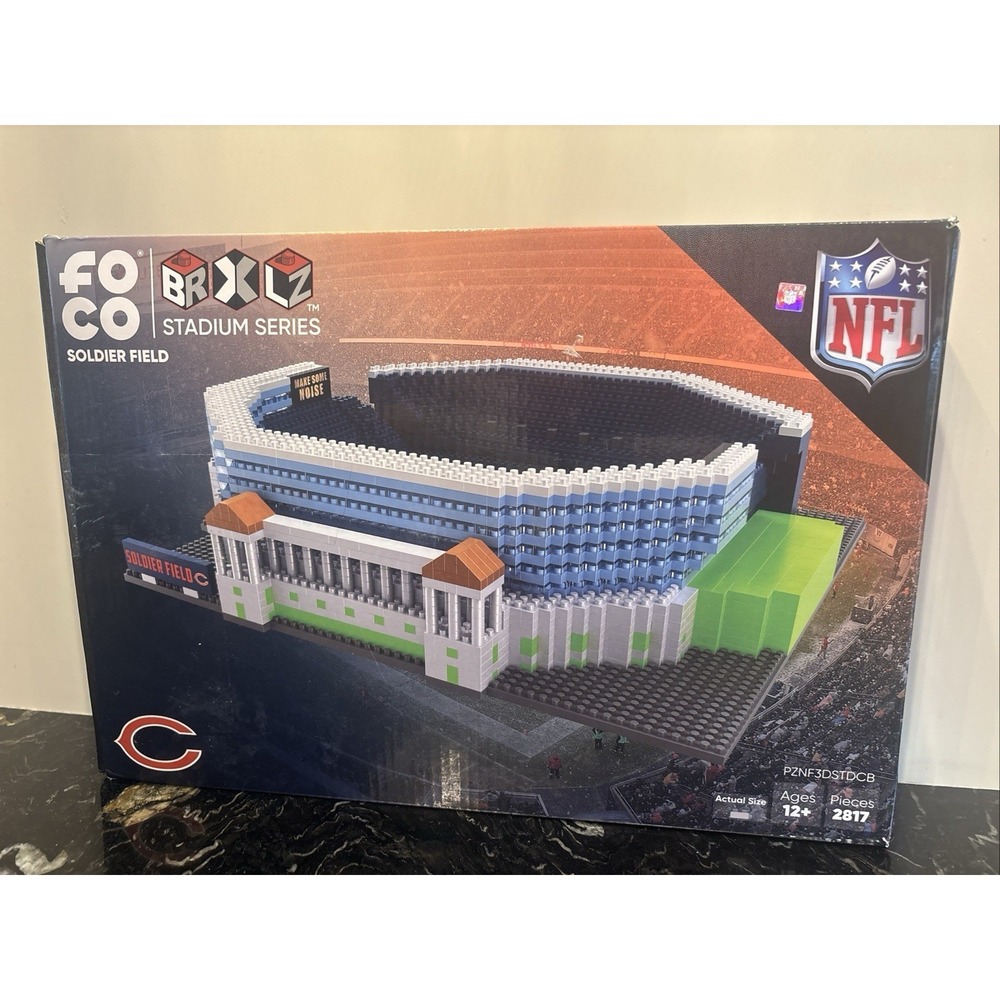 Chicago Bears BRXLZ Soldier Field Stadium Series 3-D Construction Block Set